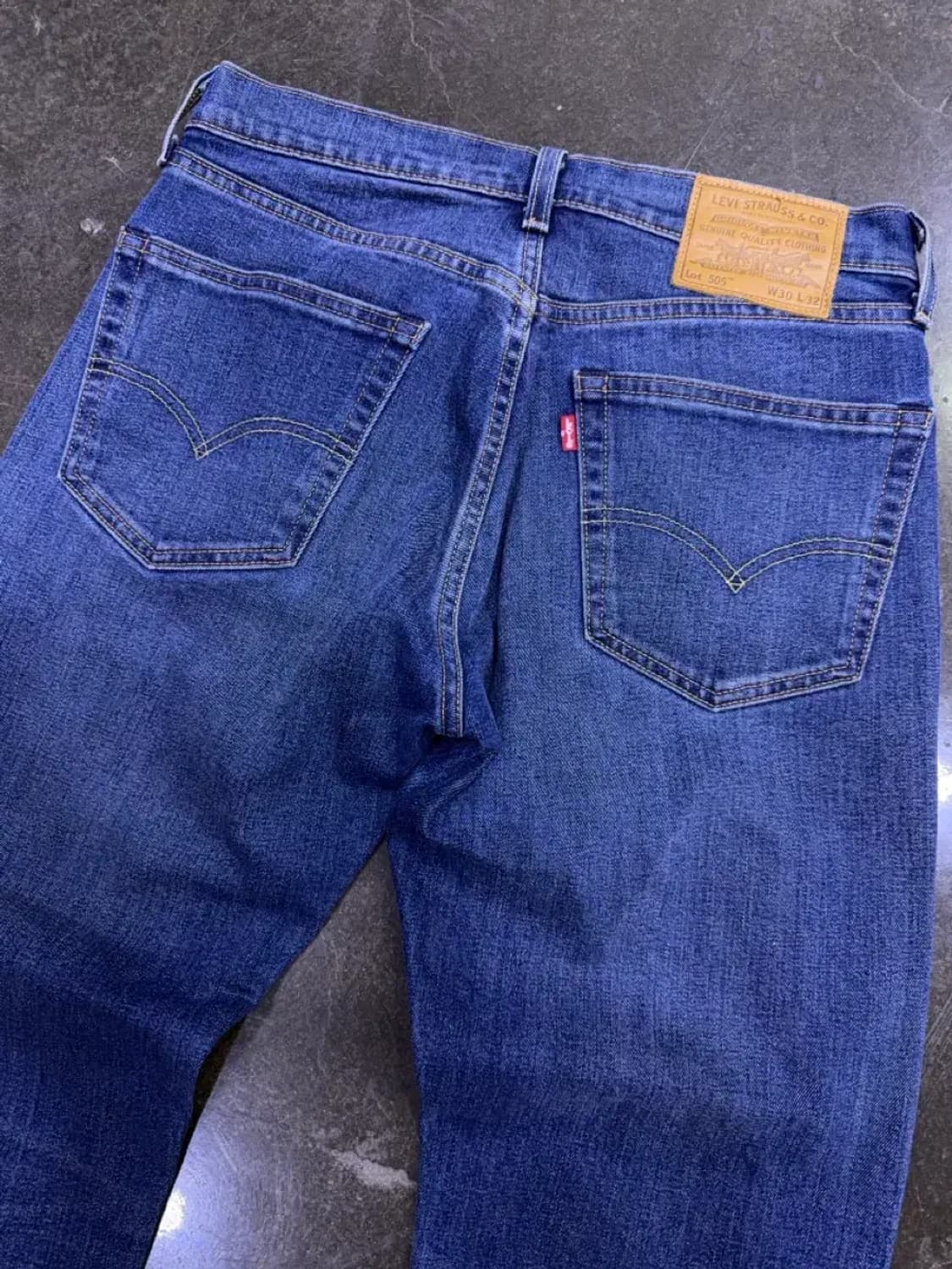 리바이스 505 프리미엄 빅E 약기모 워싱 레귤러 데님팬츠 30 상품이미지7