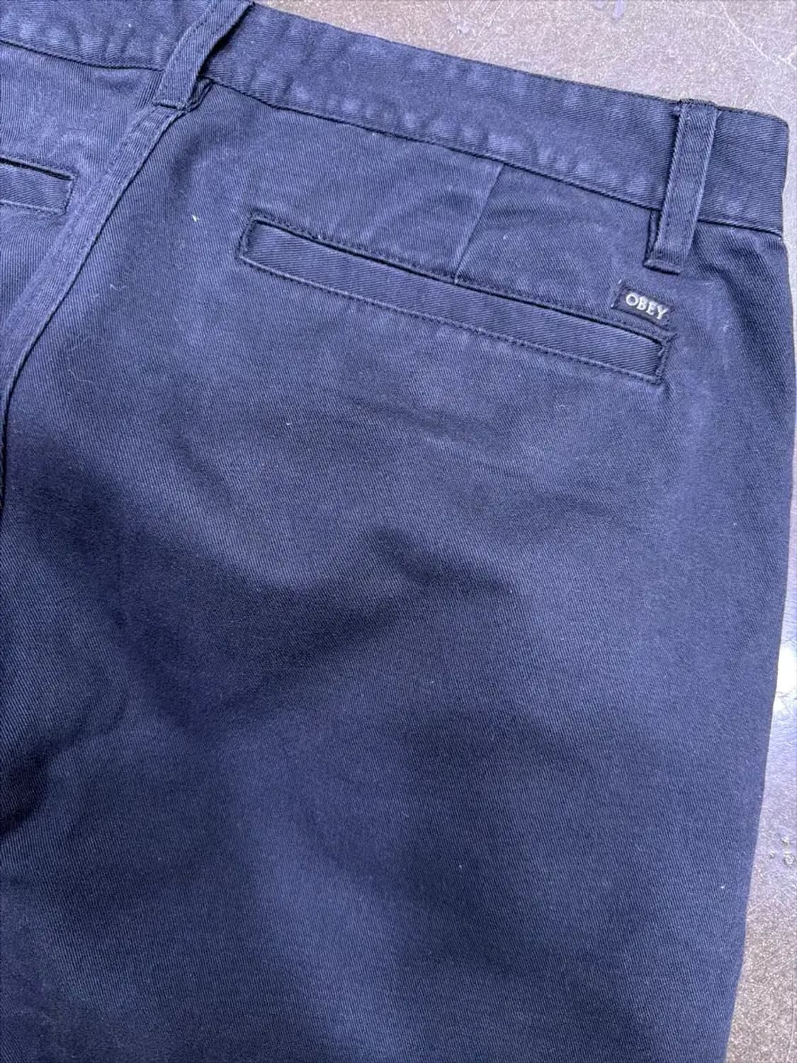 오베이 코튼 치노팬츠 레귤러핏 네이비 33 상품이미지7