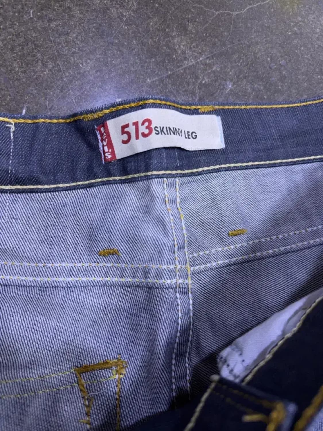리바이스 513 슬림 스키니 레그 지퍼 디테일 데님팬츠 32 상품이미지9