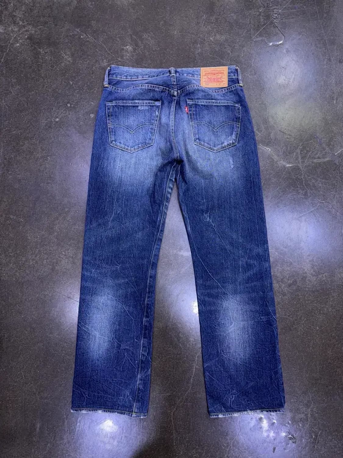리바이스 501 레귤러핏 데님팬츠 청바지 빈티지 워싱 32 상품이미지2