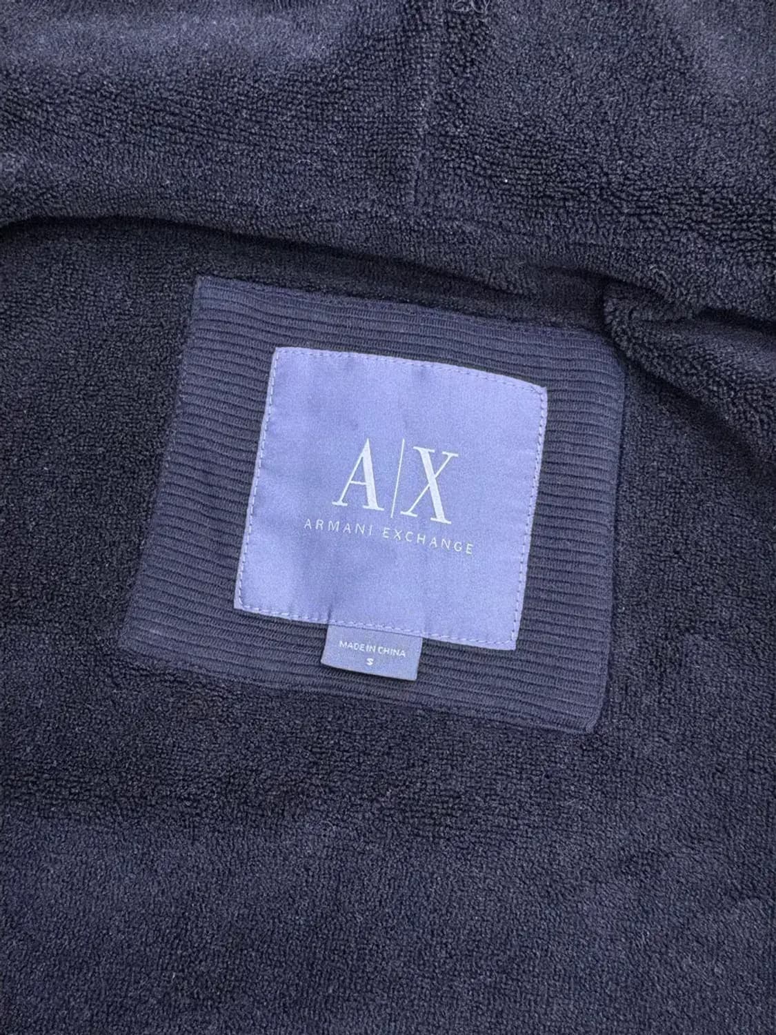 이르마니 익스체인지 골지 후리스 후드집업 자켓 블랙 S 상품이미지7