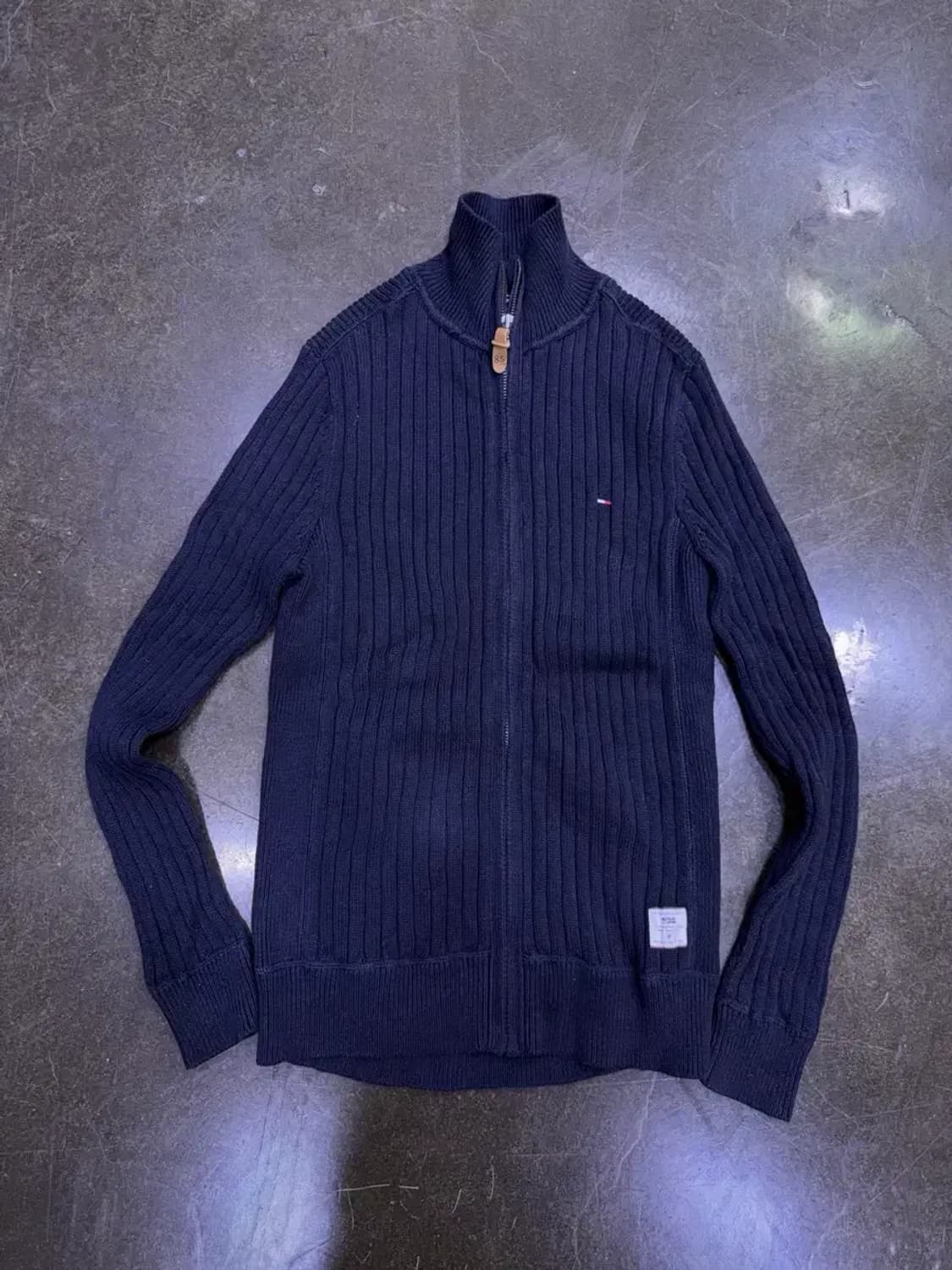 타미힐피거 니트 집업 니트 가디건 자켓 네이비 S 상품이미지1