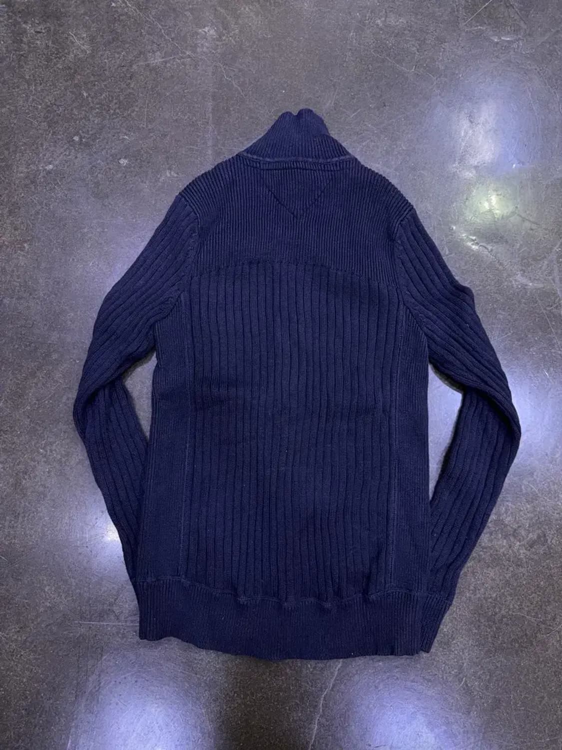 타미힐피거 니트 집업 니트 가디건 자켓 네이비 S 상품이미지2