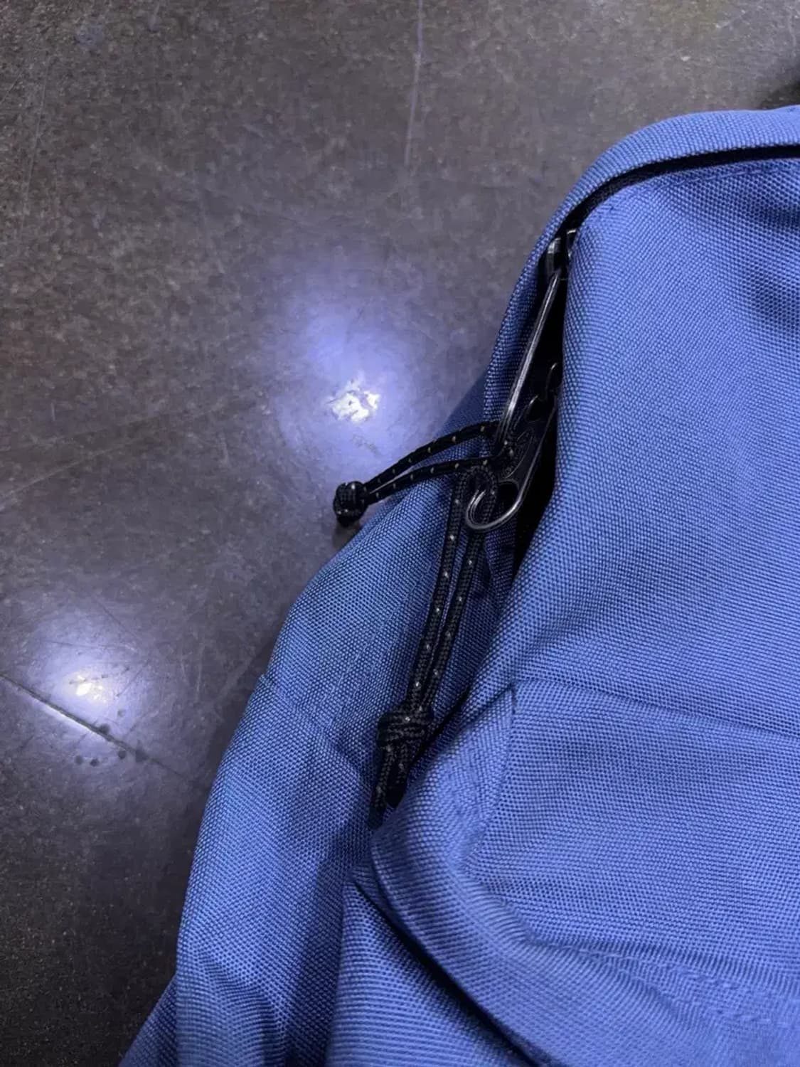 이스트팩 럭색 가죽 배색 블루 백팩 상품이미지7