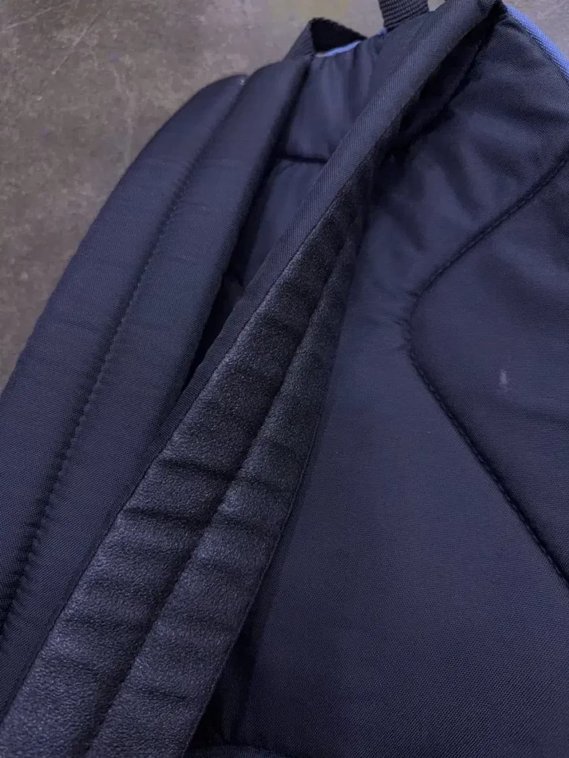 이스트팩 럭색 가죽 배색 블루 백팩 상품이미지8