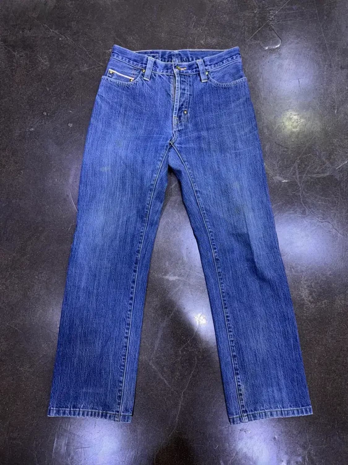 Gap 갭 셀비지 버튼플라이 래귤러핏 빈티지 데님팬츠 28 상품이미지1