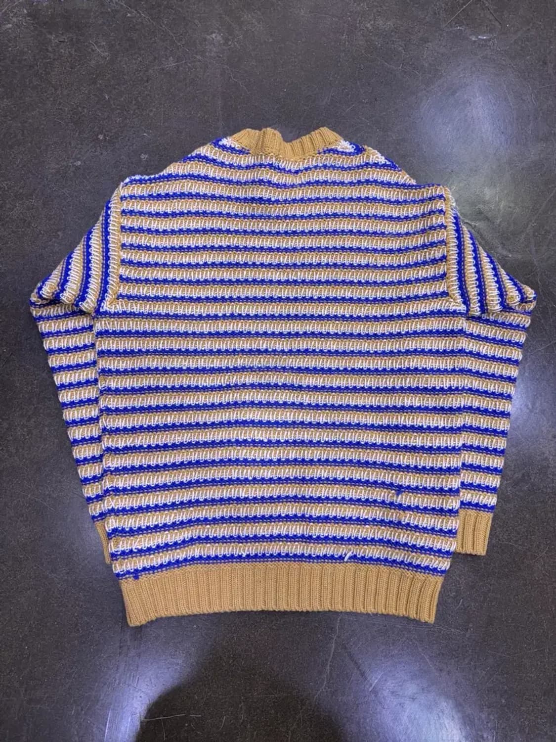 자라 컬러 배색 케이블 니트 스웨터 L 상품이미지2