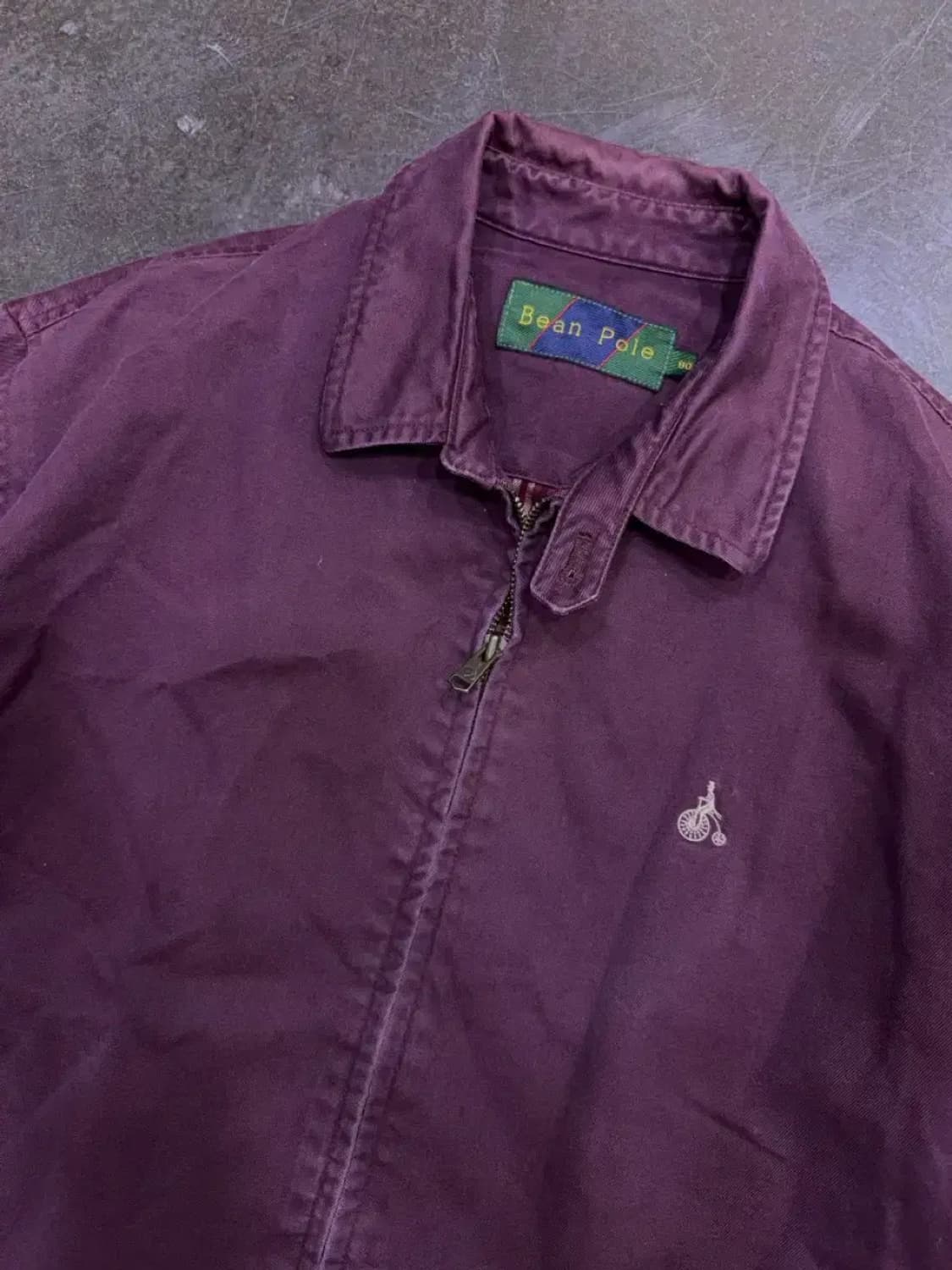 빈폴 클래식 헤링턴 자켓 버건디 스윙탑 90 상품이미지3