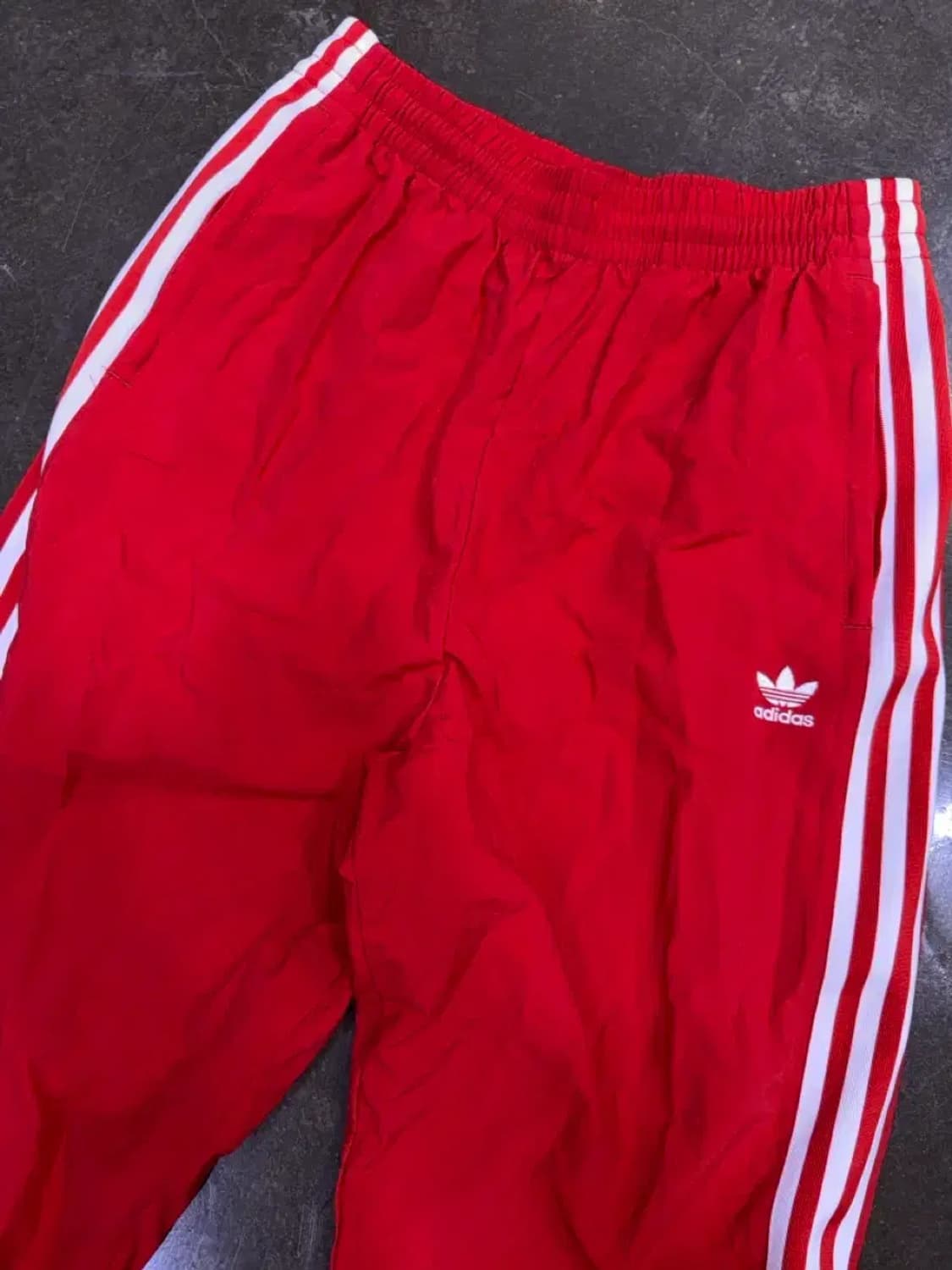 아디다스 오리지널 삼선 락업 트랙팬츠 레드 L 상품이미지4