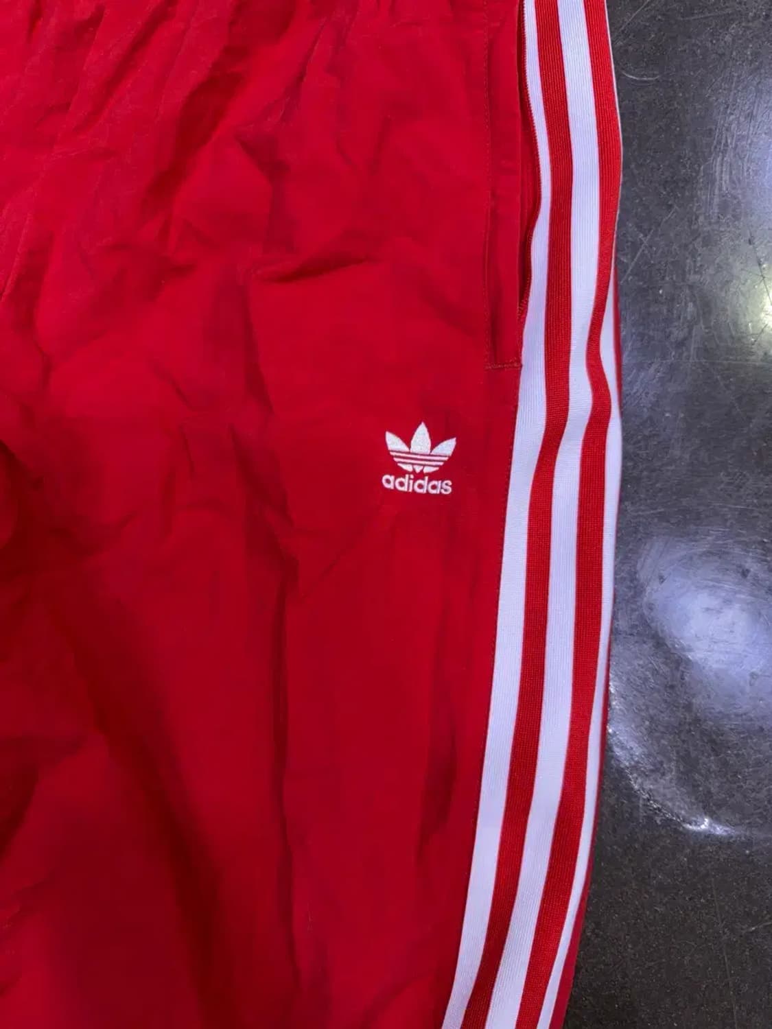 아디다스 오리지널 삼선 락업 트랙팬츠 레드 L 상품이미지5