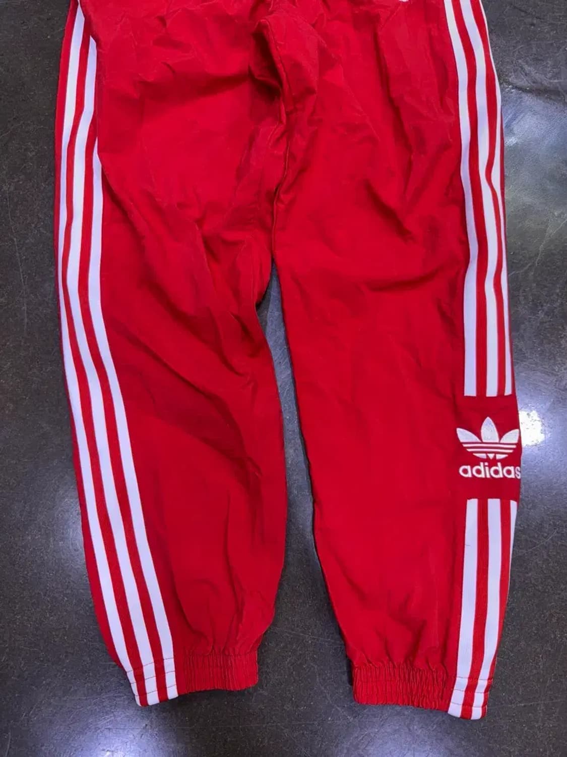 아디다스 오리지널 삼선 락업 트랙팬츠 레드 L 상품이미지7