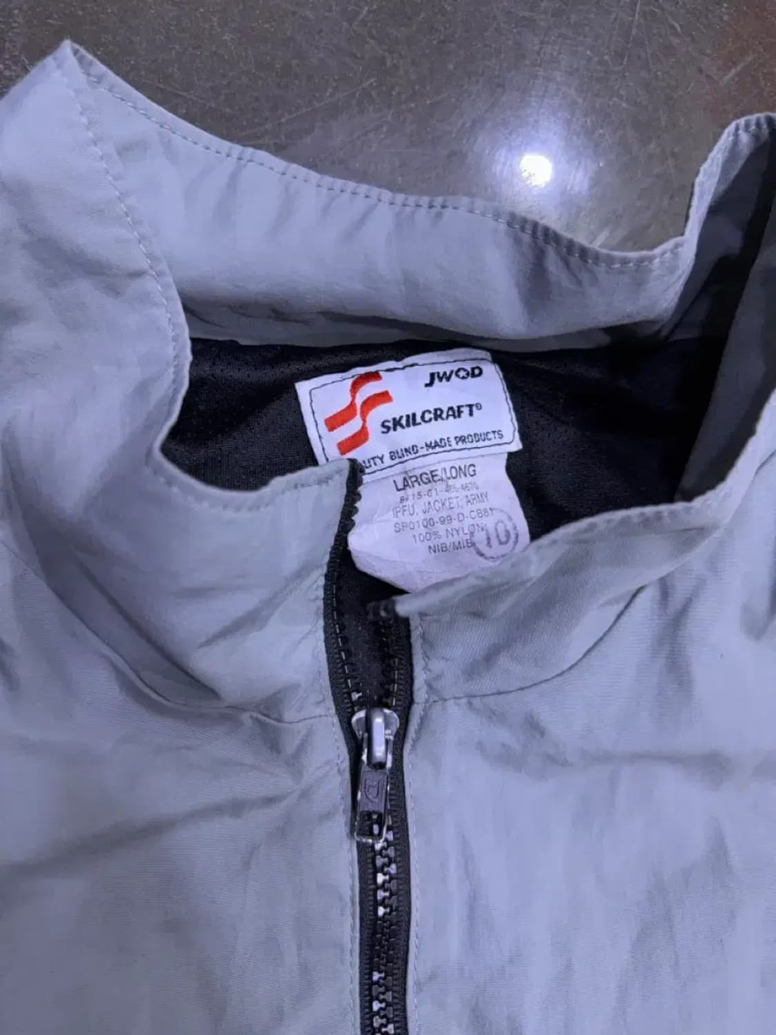 미군 ARMY 트레이닝 IPFU 바람막이 점퍼 봄버 L 상품이미지6