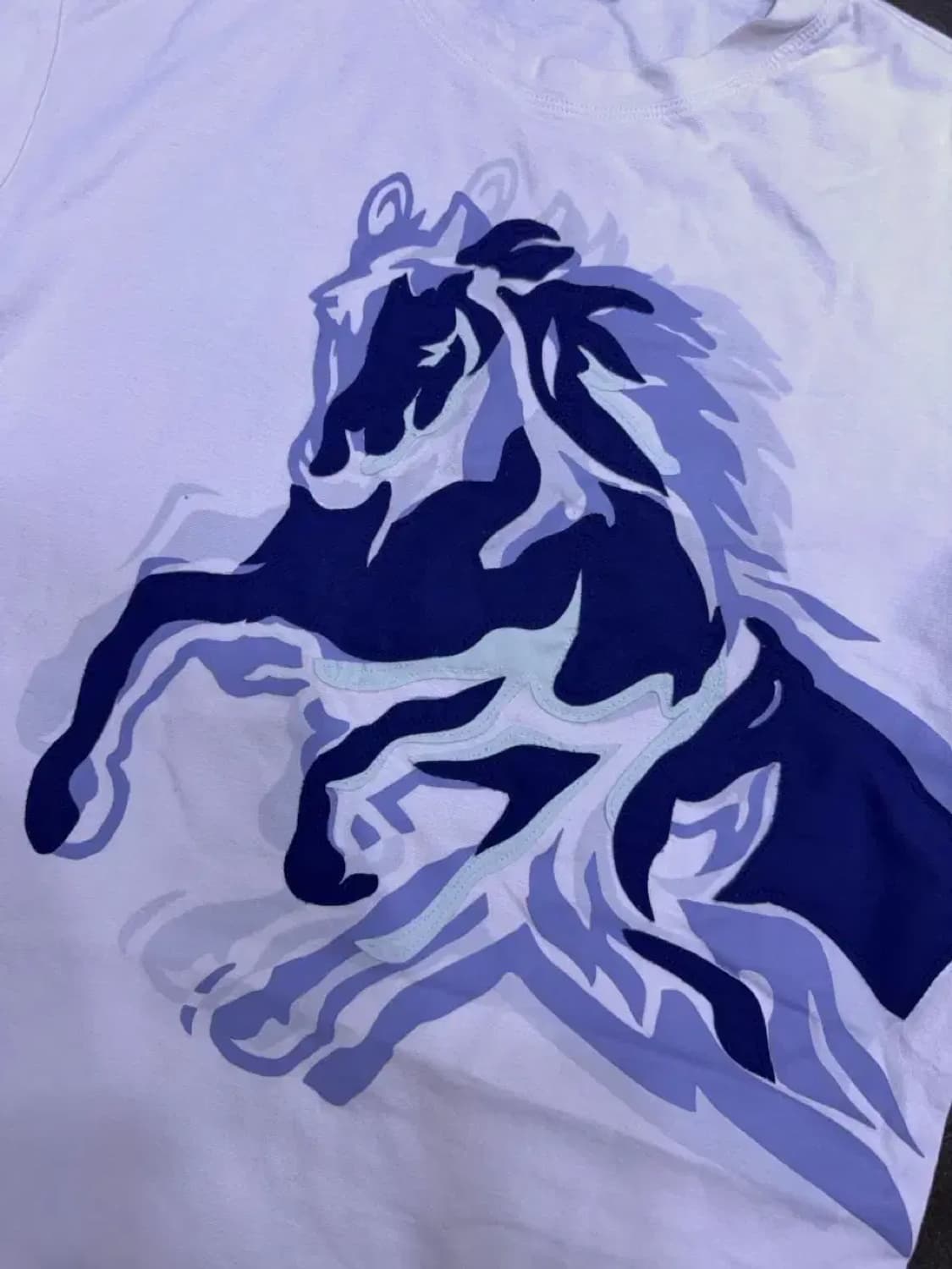 타임옴므 런닝 홀스 말 레이어드 패치 반팔티 95 상품이미지5