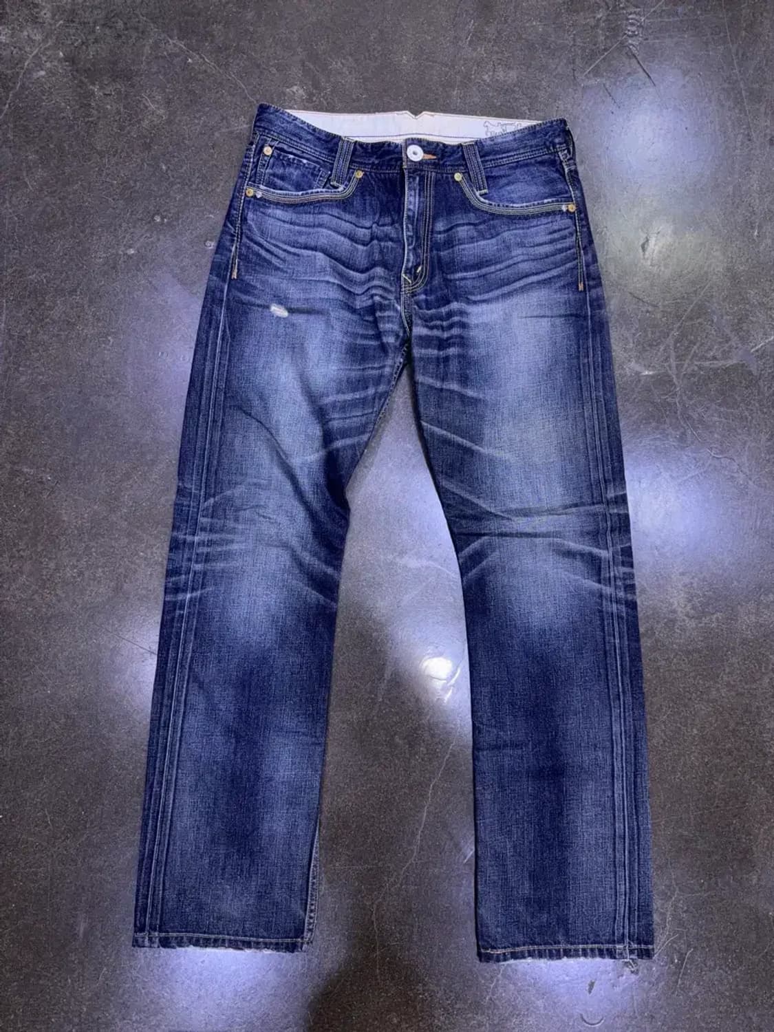 리바이스 523 스트레이트핏 빈티지 워싱 포켓 데님팬츠 34 상품이미지1