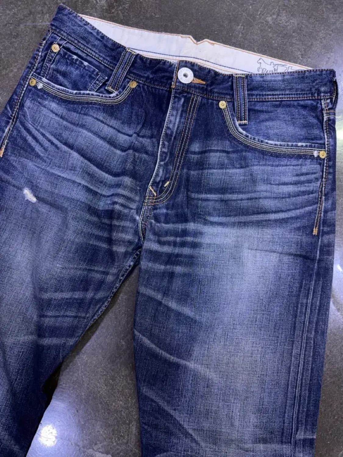 리바이스 523 스트레이트핏 빈티지 워싱 포켓 데님팬츠 34 상품이미지3