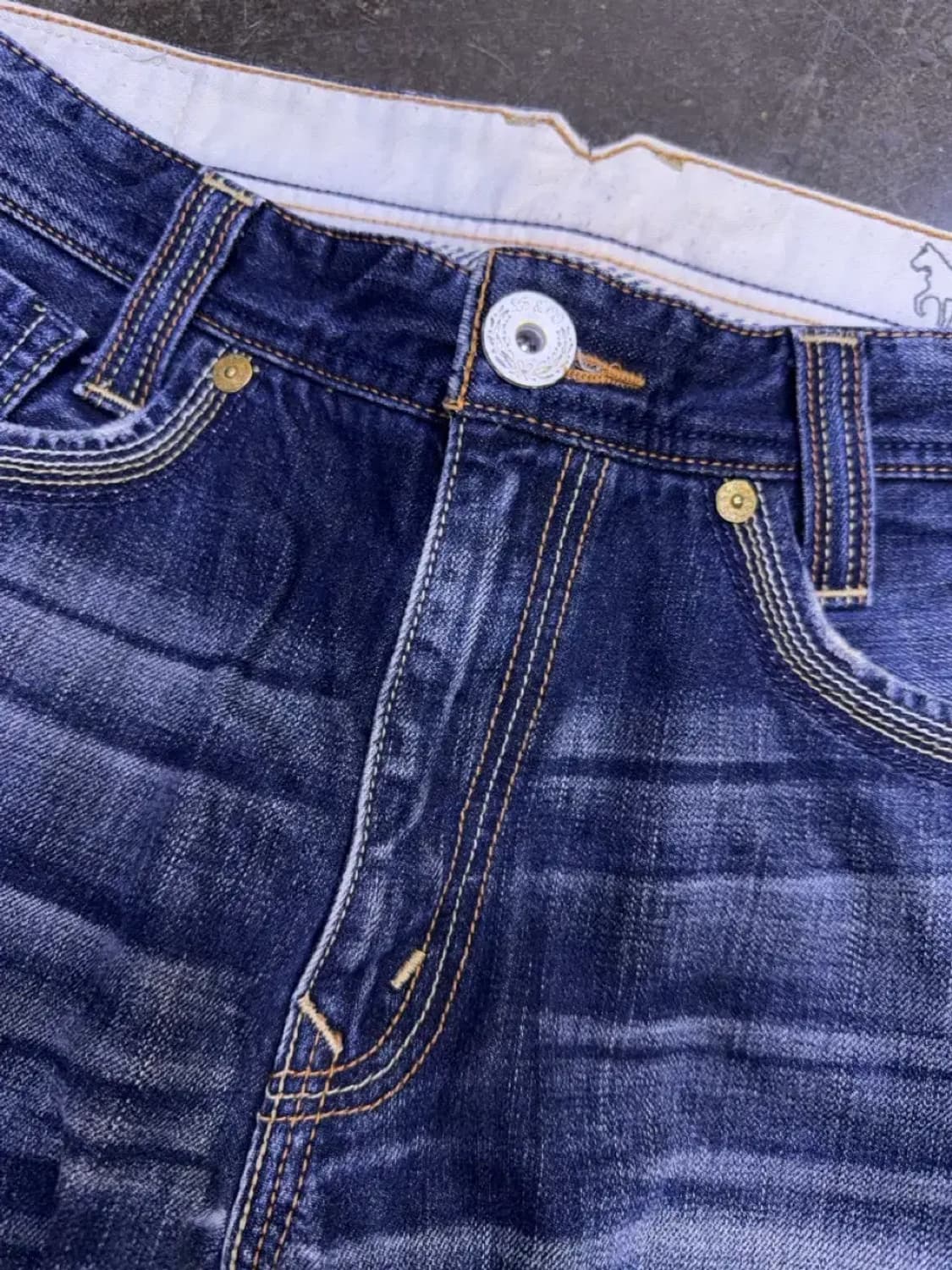 리바이스 523 스트레이트핏 빈티지 워싱 포켓 데님팬츠 34 상품이미지4