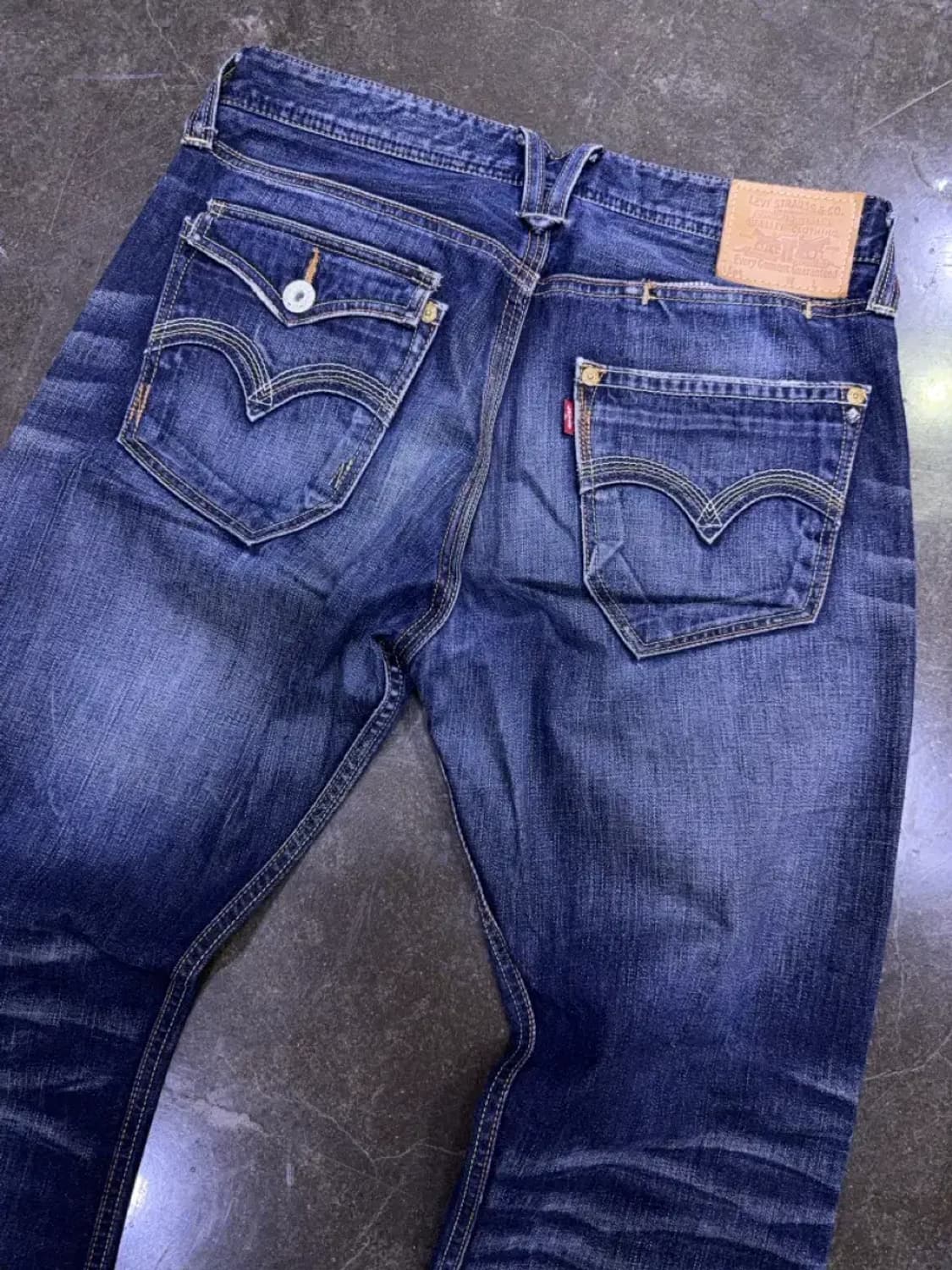 리바이스 523 스트레이트핏 빈티지 워싱 포켓 데님팬츠 34 상품이미지7