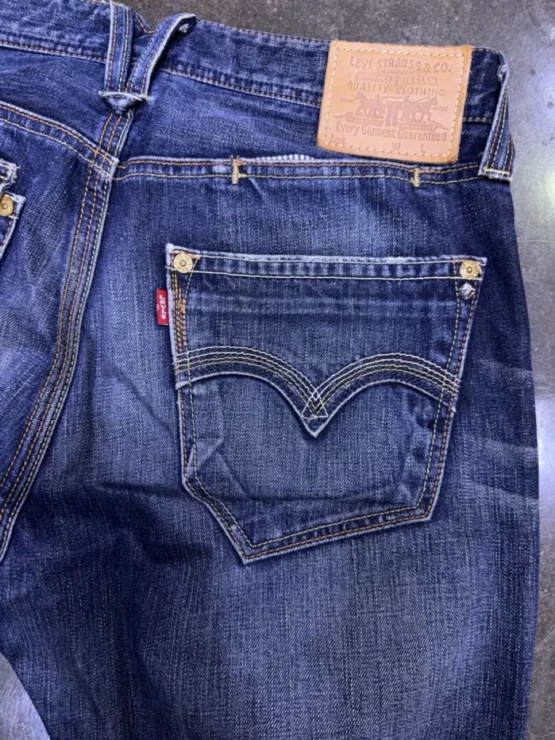 리바이스 523 스트레이트핏 빈티지 워싱 포켓 데님팬츠 34 상품이미지8