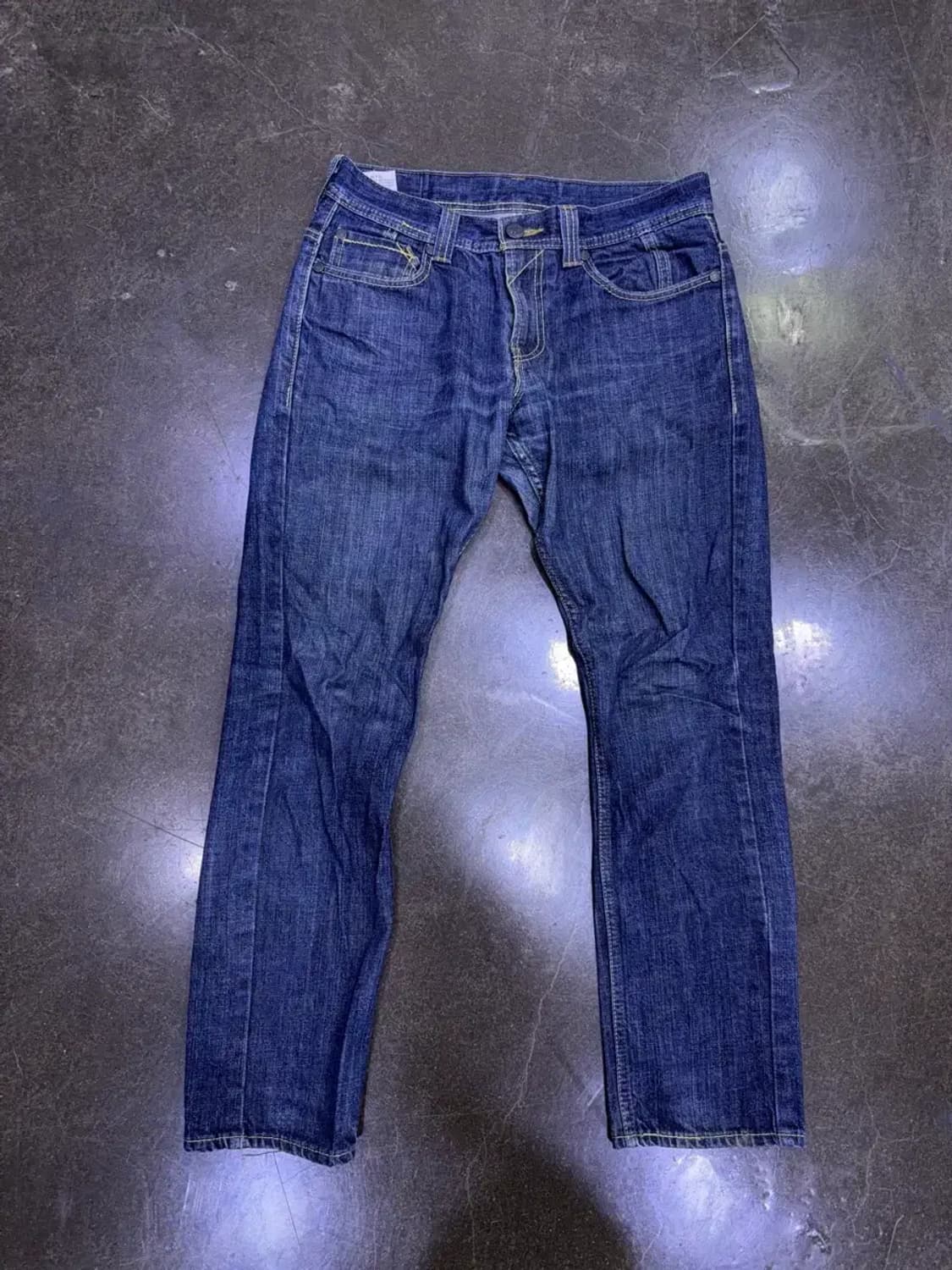 리바이스 511 슬림핏 지퍼 디테일 절개 딥인디고 데님팬츠 32 상품이미지1