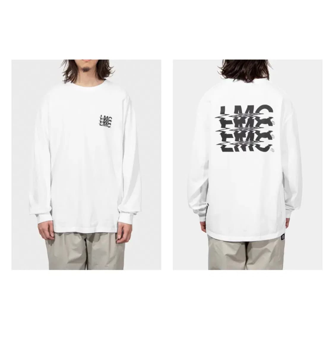 LMC 노이즈 로고 긴팔티 맨투맨 티셔츠 L 상품이미지1