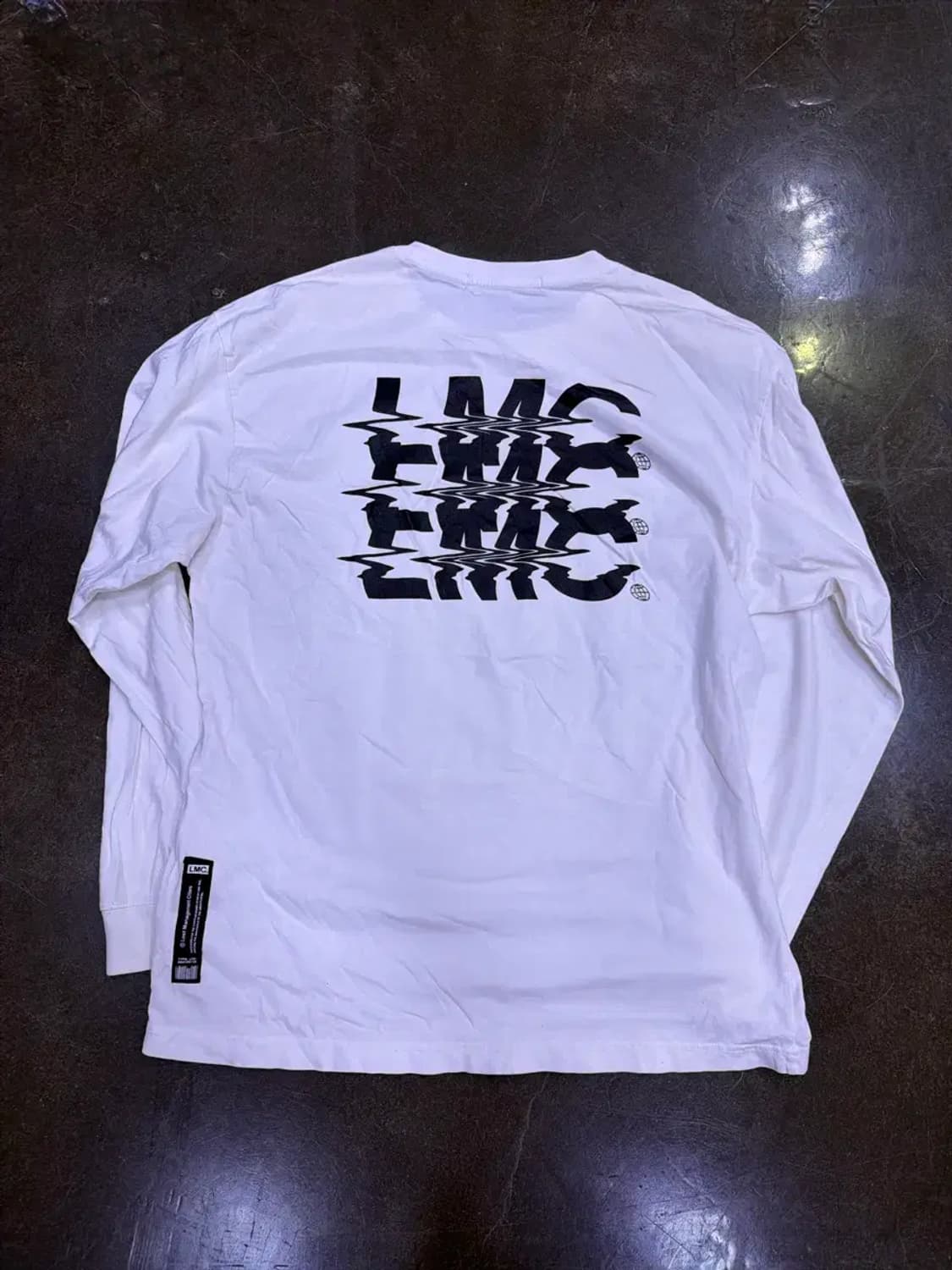 LMC 노이즈 로고 긴팔티 맨투맨 티셔츠 L 상품이미지3