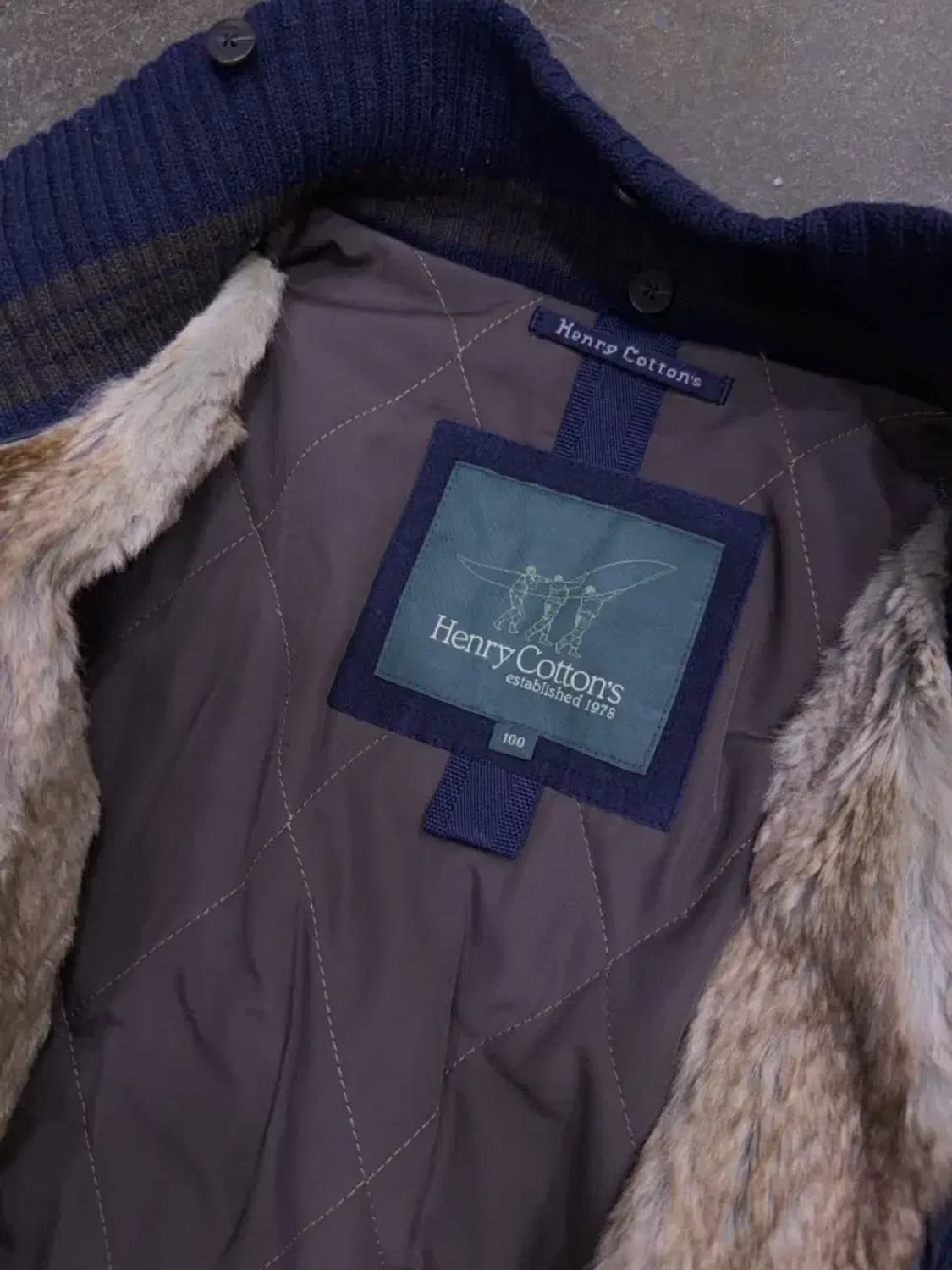 헨리코튼 토끼털 울 캐시미어 블렌드 케이블 니트 집업 자켓 100 상품이미지8