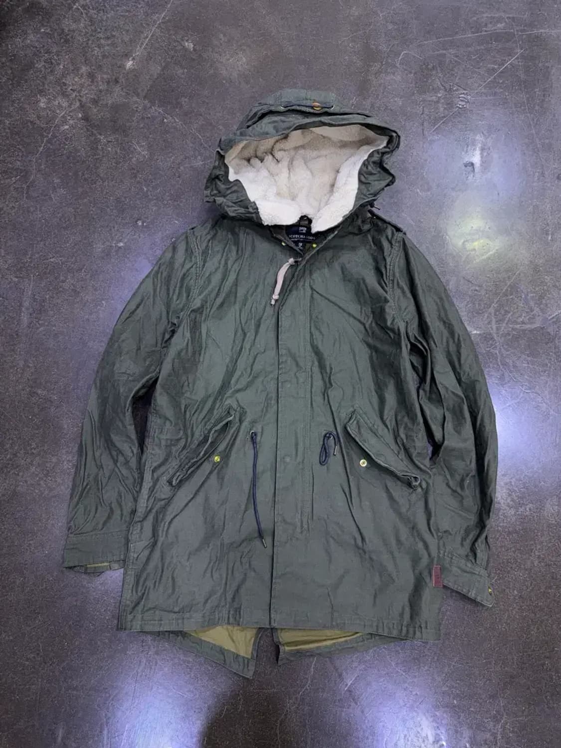 스카치앤소다 피쉬테일 M65 파카 후드 야상자켓 올리브 M 상품이미지1