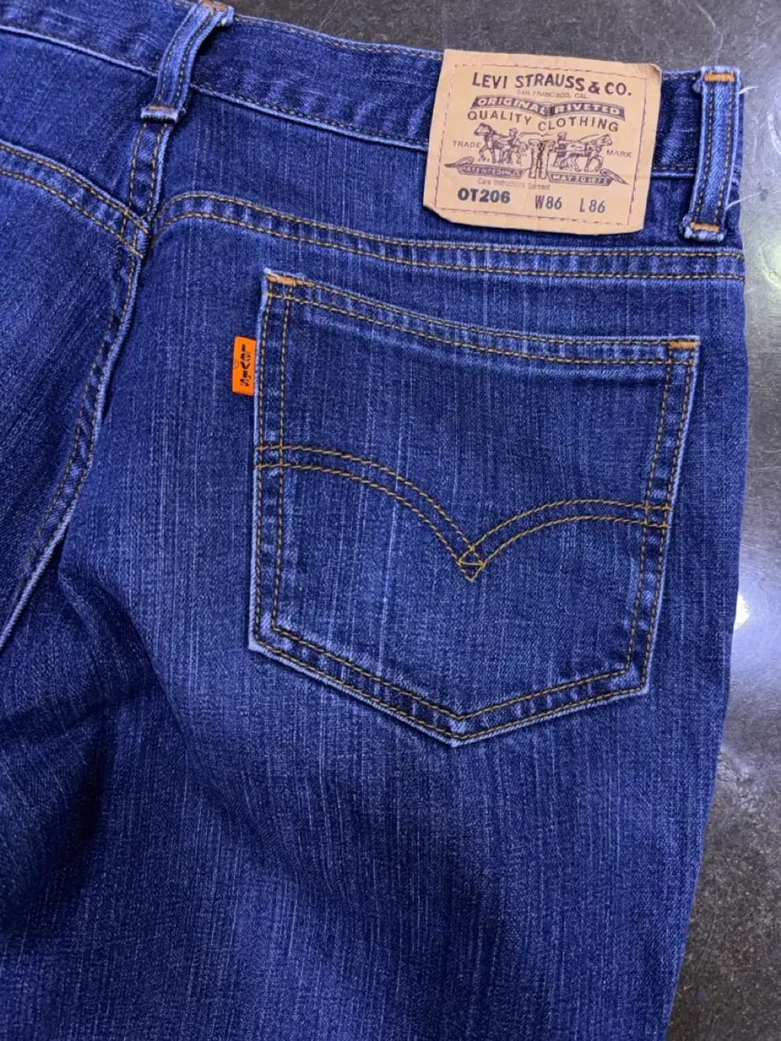 리바이스 OT206 오렌지탭 레귤러 스트레이트핏 데님팬츠 34 상품이미지7