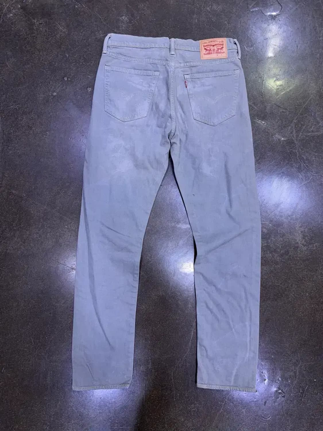 리바이스 슬림 스트레이트핏 타이 워싱 그레이 데님팬츠 32 상품이미지2