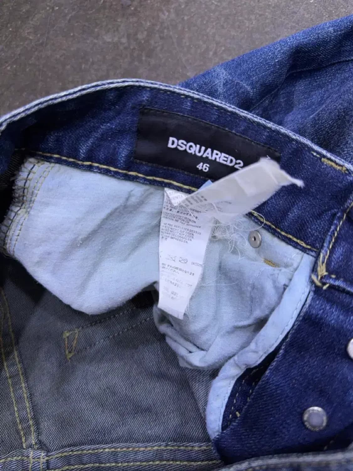 디스퀘어드2 야구진2 더티 워싱 데미지 슬림핏 데님팬츠 46 상품이미지10