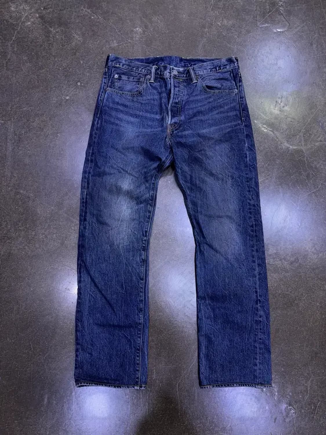 리바이스 501 레귤러핏 딥블루 워싱 데님팬츠 청바지 32 상품이미지1