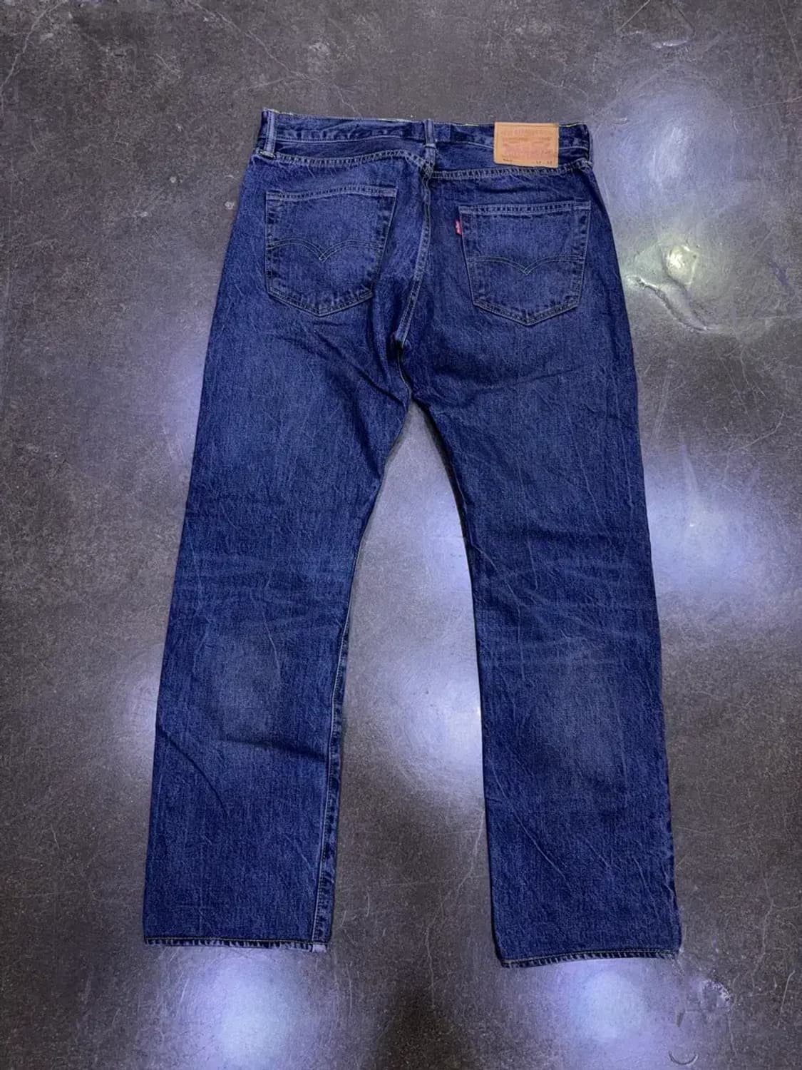 리바이스 501 레귤러핏 딥블루 워싱 데님팬츠 청바지 32 상품이미지2