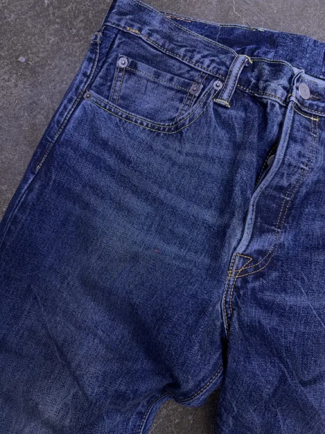 리바이스 501 레귤러핏 딥블루 워싱 데님팬츠 청바지 32 상품이미지4