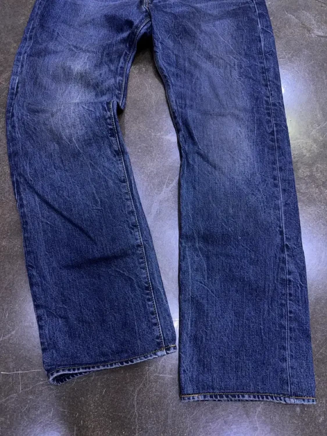 리바이스 501 레귤러핏 딥블루 워싱 데님팬츠 청바지 32 상품이미지5