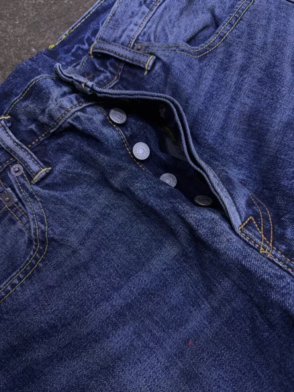 리바이스 501 레귤러핏 딥블루 워싱 데님팬츠 청바지 32 상품이미지6