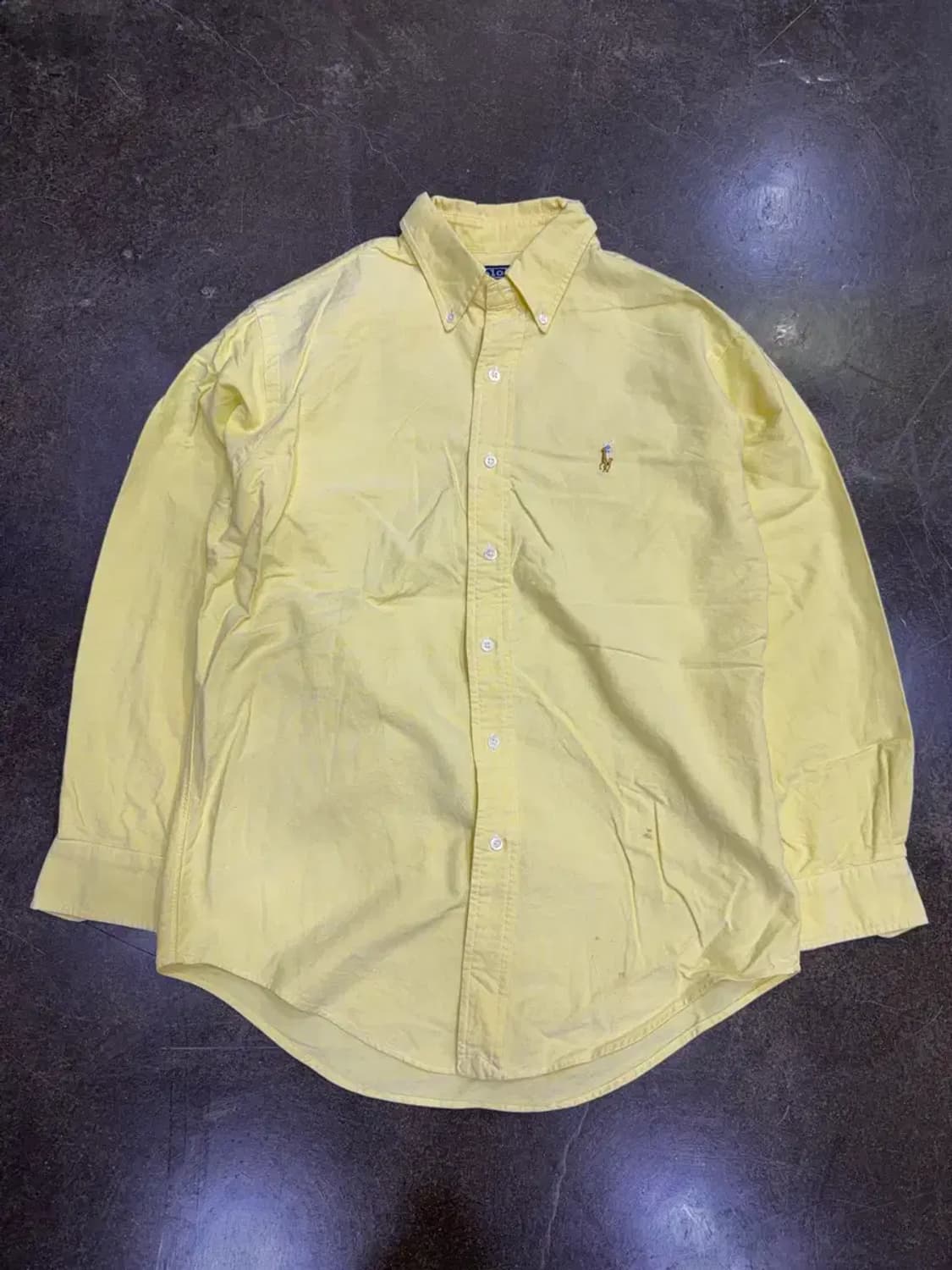 폴로 랄프로렌 캐쥬얼 버튼다운 옥스포드 셔츠 옐로우 46 상품이미지1
