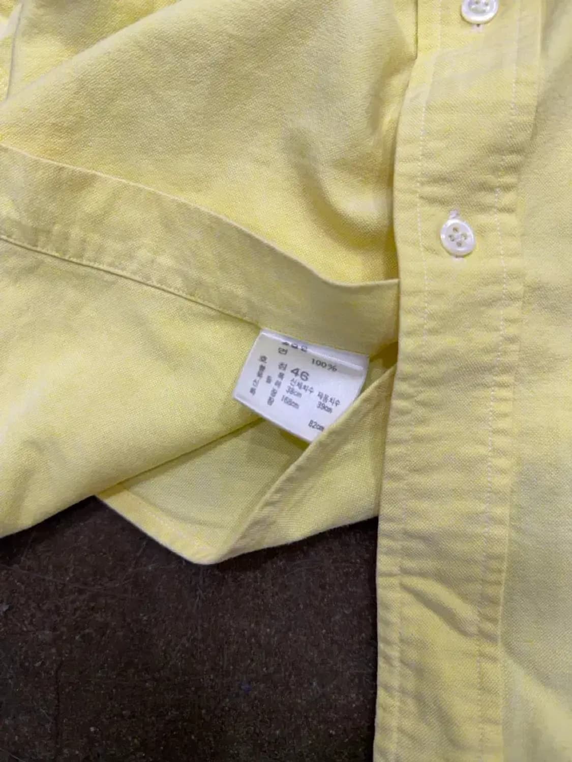 폴로 랄프로렌 캐쥬얼 버튼다운 옥스포드 셔츠 옐로우 46 상품이미지7