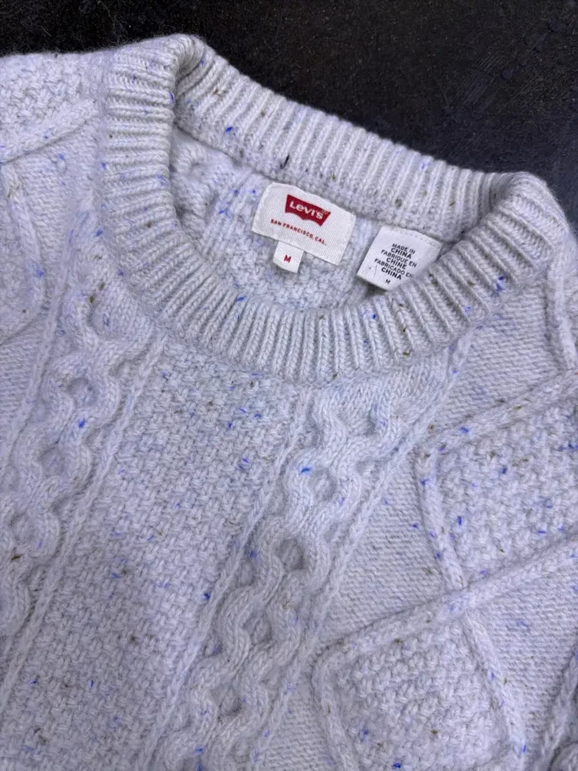 리바이스 헤비울 케이블 니트 스웨터 M 상품이미지3