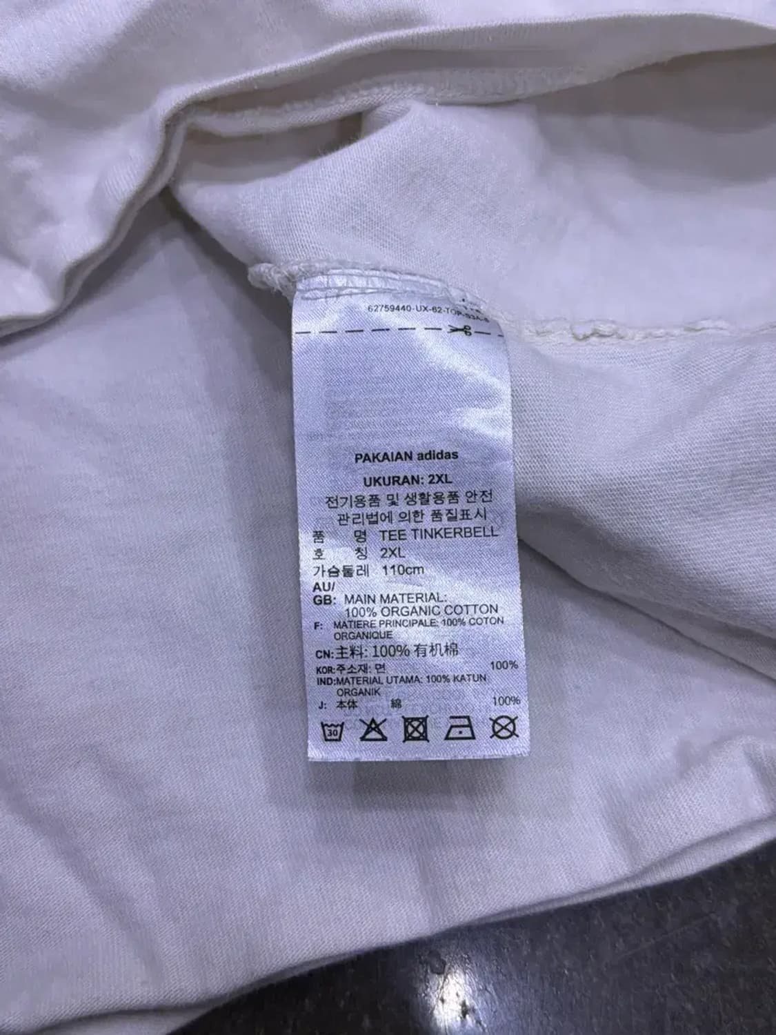 아디다스 x 디즈니 팅커벨 반팔티셔츠 XXL 상품이미지6