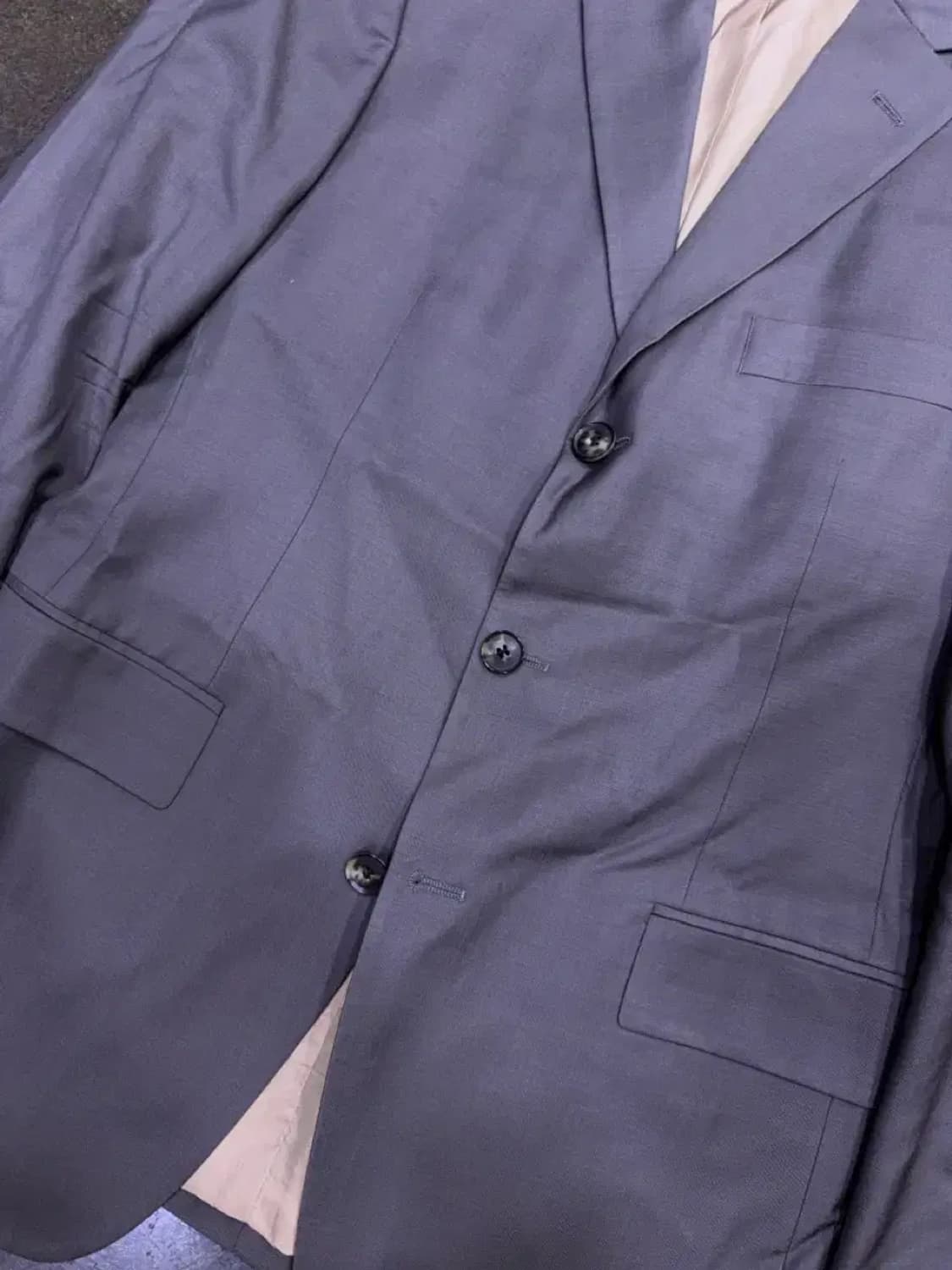 휴고보스 싱글 3버튼 블레이저 그레이 자켓 100 상품이미지4