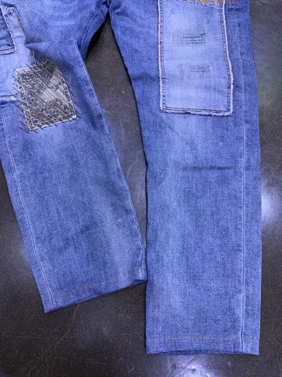 디스퀘어드2 빈티지 패치 워크 디테일 스트레이트핏 데님팬츠 50 상품이미지7