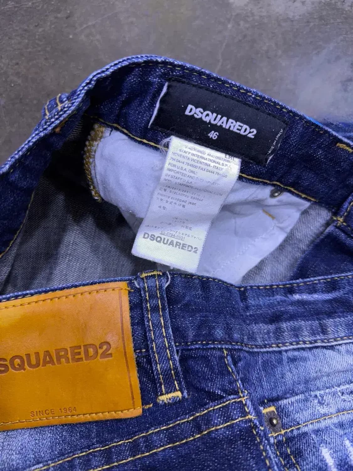 디스퀘어드2 워싱 페인팅 쿨가이진 데님팬츠 46 상품이미지10