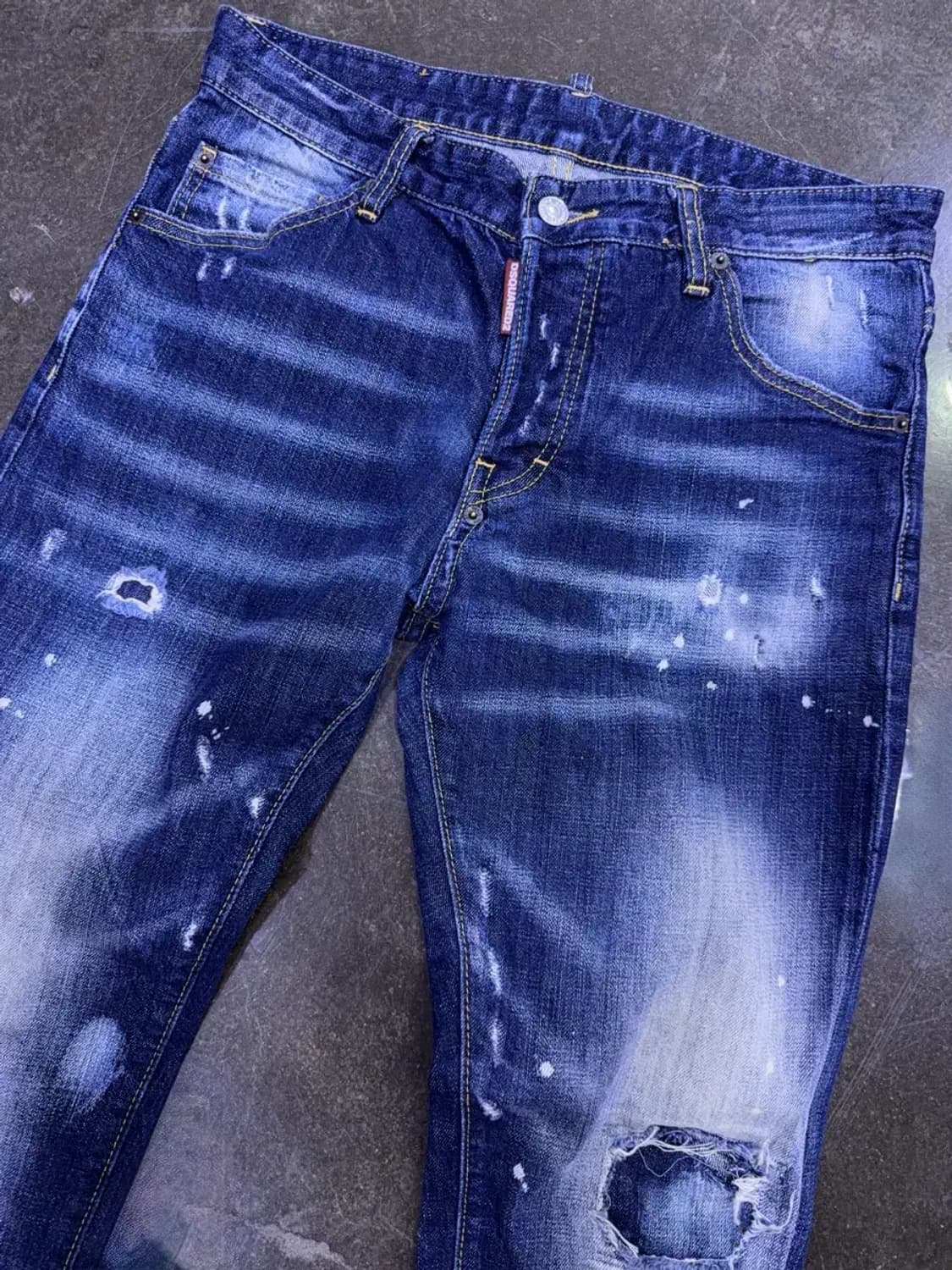 디스퀘어드2 워싱 페인팅 쿨가이진 데님팬츠 46 상품이미지3