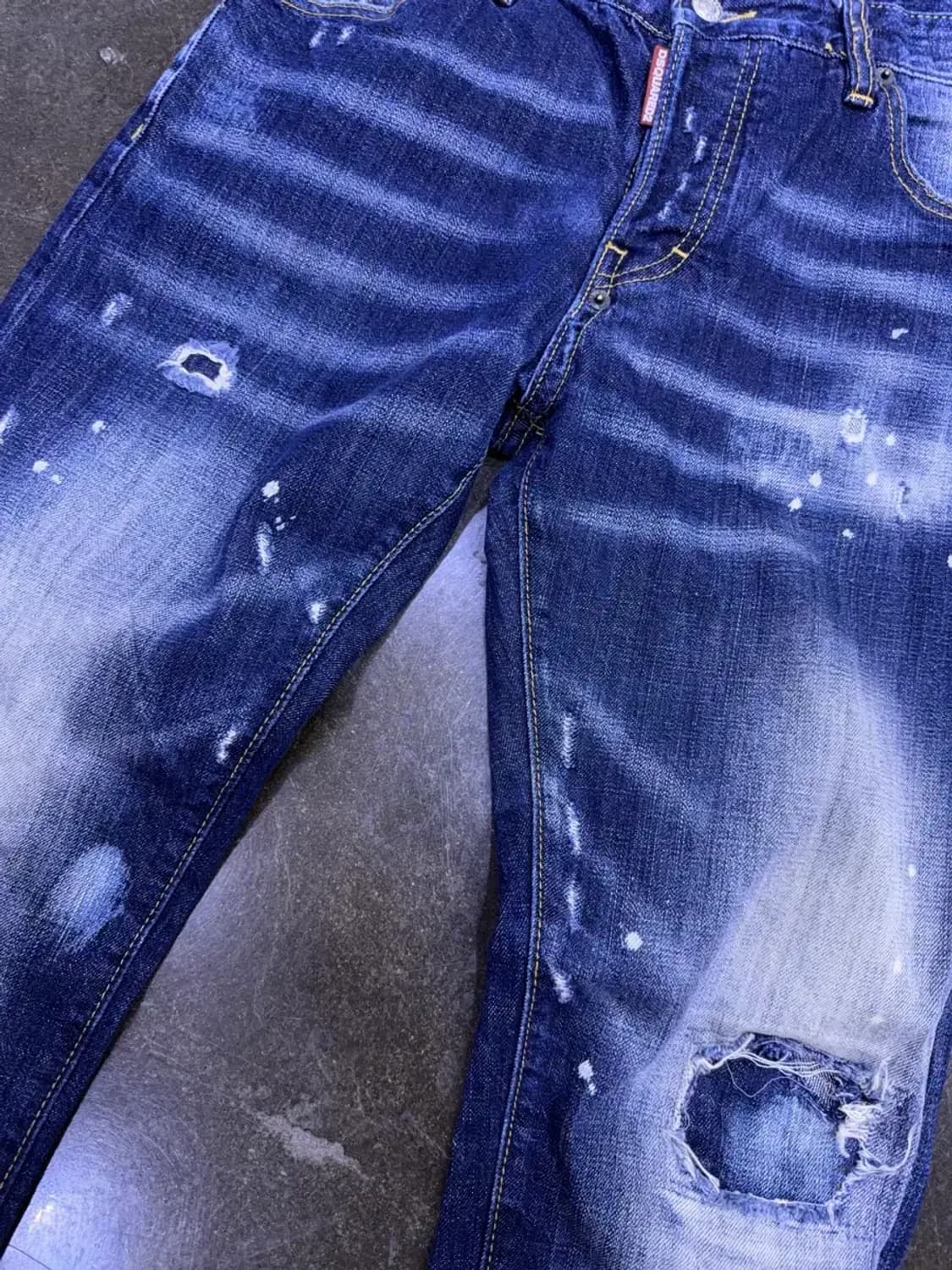 디스퀘어드2 워싱 페인팅 쿨가이진 데님팬츠 46 상품이미지5