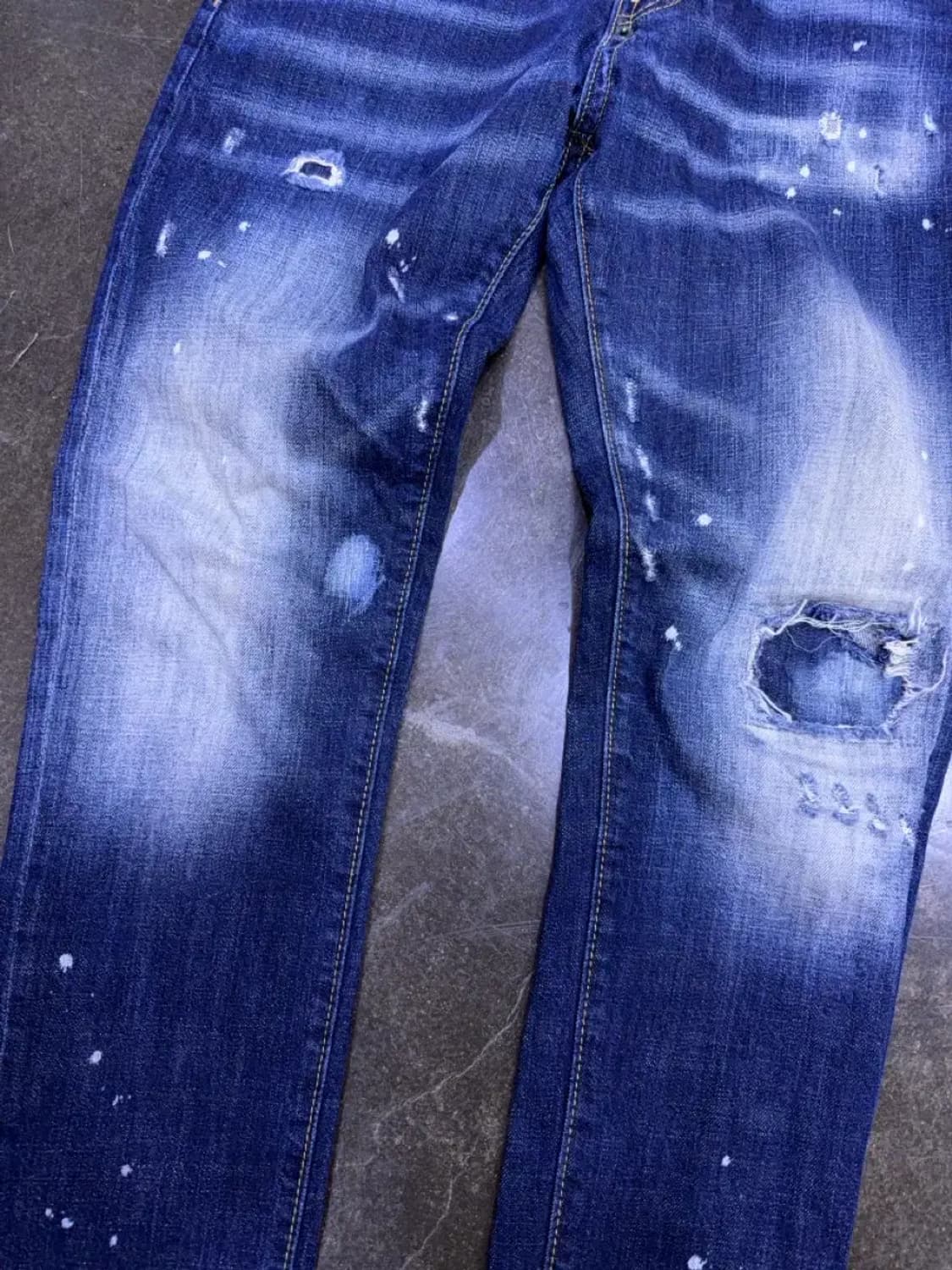 디스퀘어드2 워싱 페인팅 쿨가이진 데님팬츠 46 상품이미지6