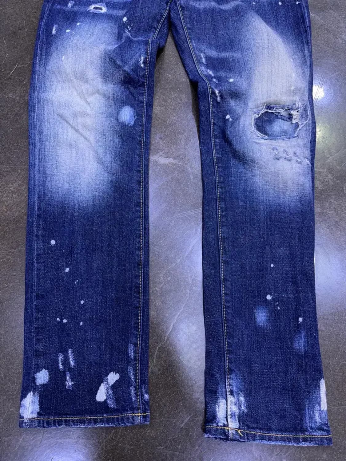 디스퀘어드2 워싱 페인팅 쿨가이진 데님팬츠 46 상품이미지7