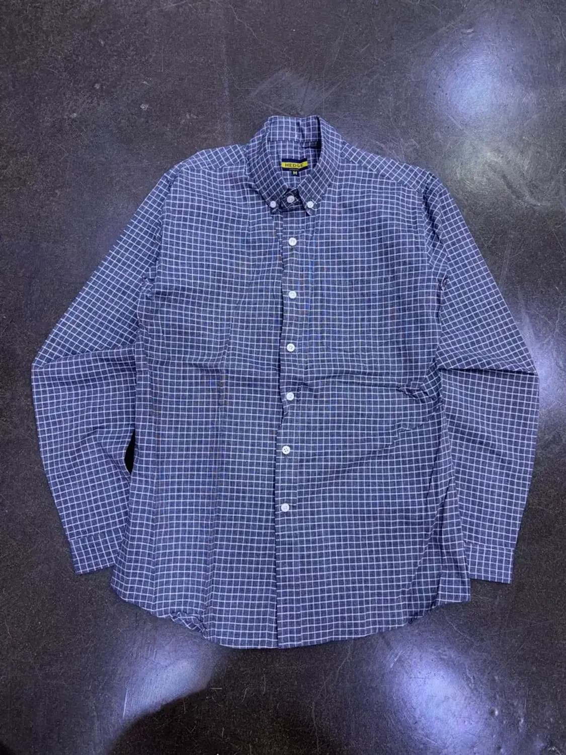 HEDGE 캐쥬얼 버튼다운 체크 셔츠 남방 M 상품이미지1