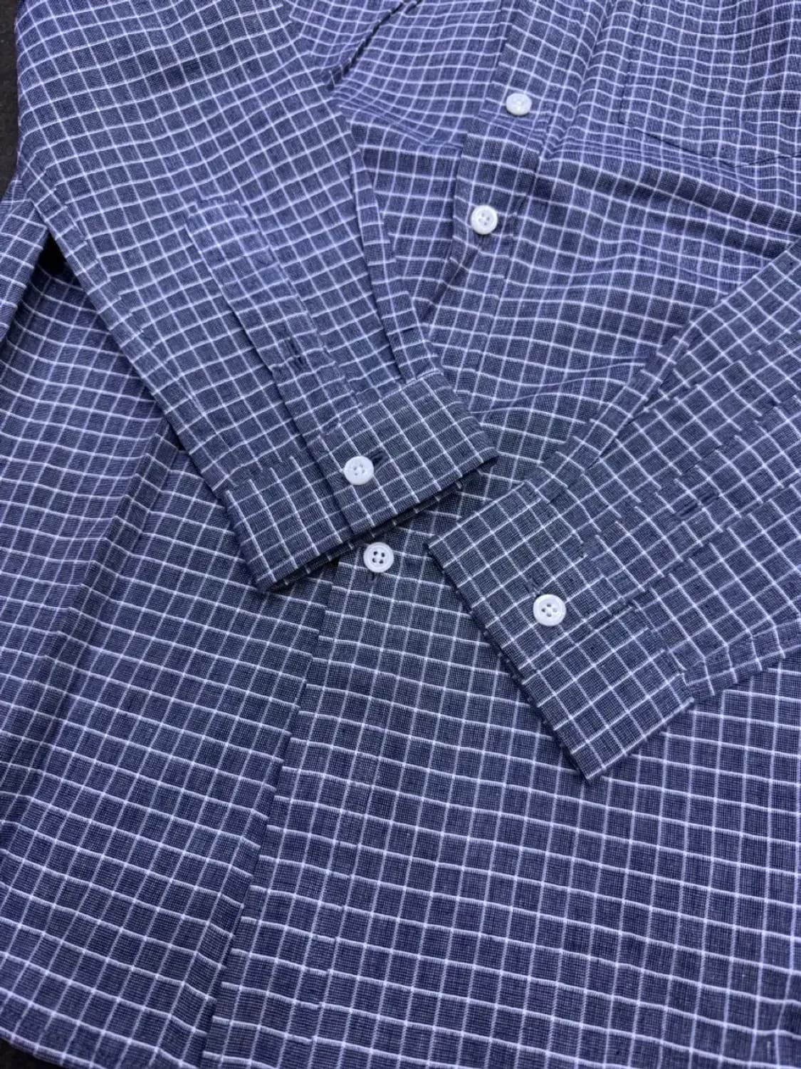 HEDGE 캐쥬얼 버튼다운 체크 셔츠 남방 M 상품이미지5