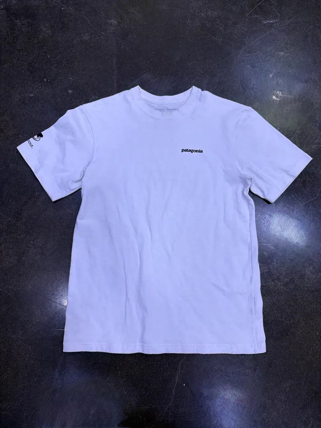 파타고니아 화이트 피쉬 로고 티셔츠 S 상품이미지5