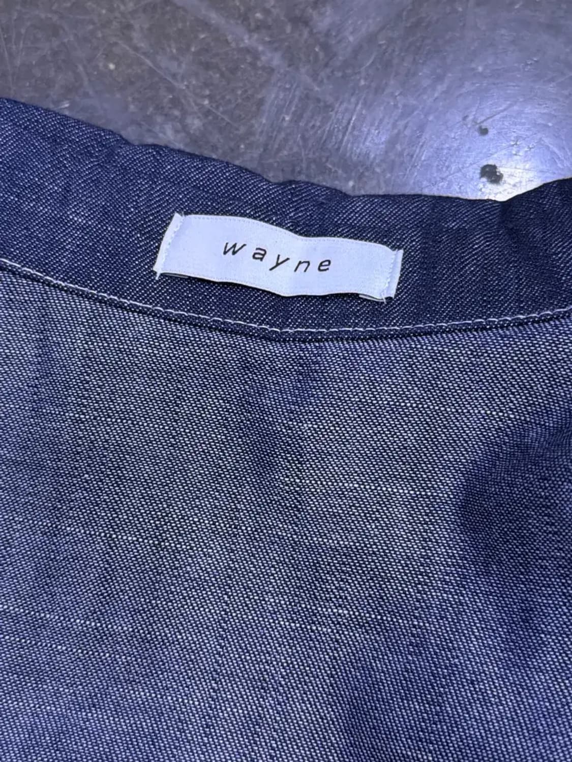 wayne 웨스턴 논페이드 반팔 데님셔츠 F 상품이미지7
